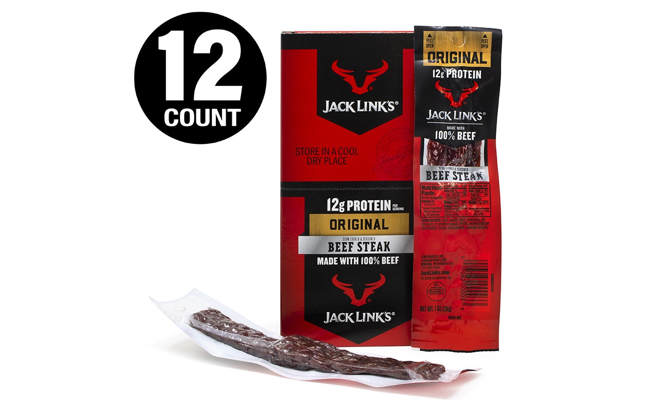 Jack Link's Original Beef Steak, 1 oz, 12 Count
