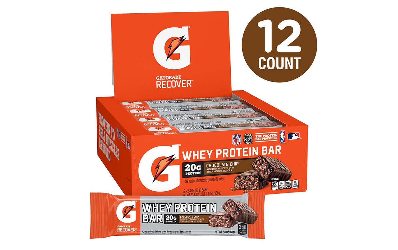  Gatorade Whey Protein Bars, Chocolate Caramel,12