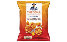 Load image into Gallery viewer, Quaker Popped Rice Crisps Cheddar Cheese, .67 oz, 60 Count
