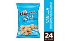Load image into Gallery viewer, Grandma&#39;s Mini Sandwich Cremes Vanilla, 3.71 oz, 24 Count
