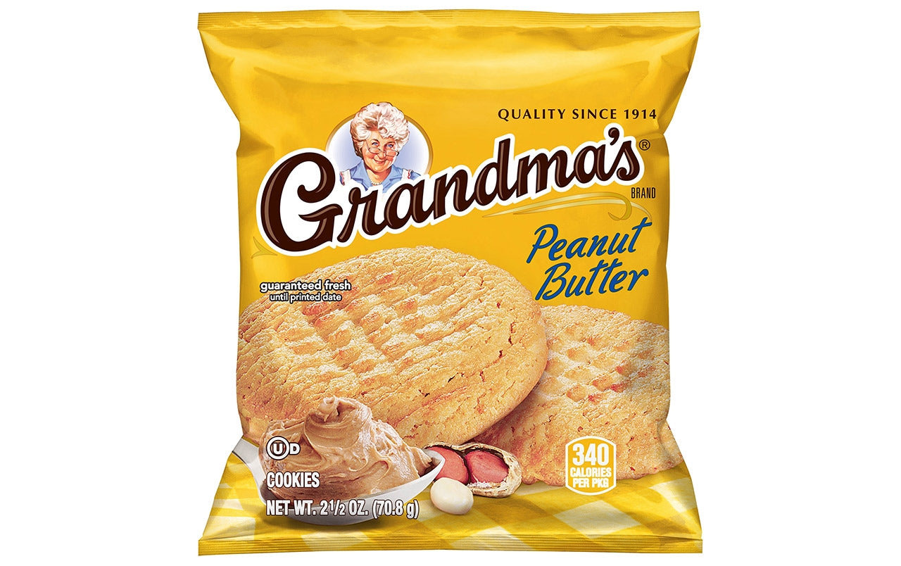Grandma's Big Cookie Peanut Butter, 2.5 oz, 60 Count