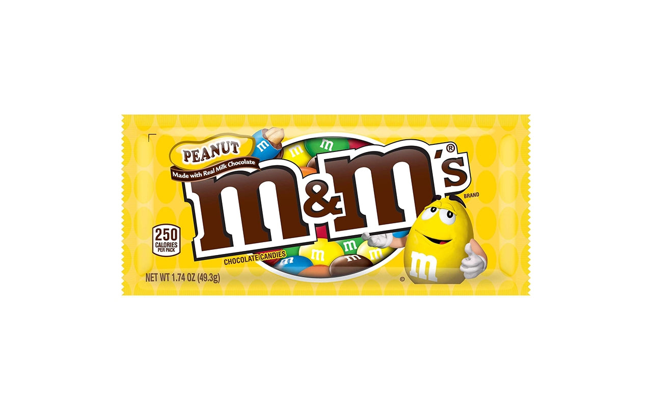 M&M'S Candies, Peanut Chocolate, 62 Ounce Jar, Pack of 1
