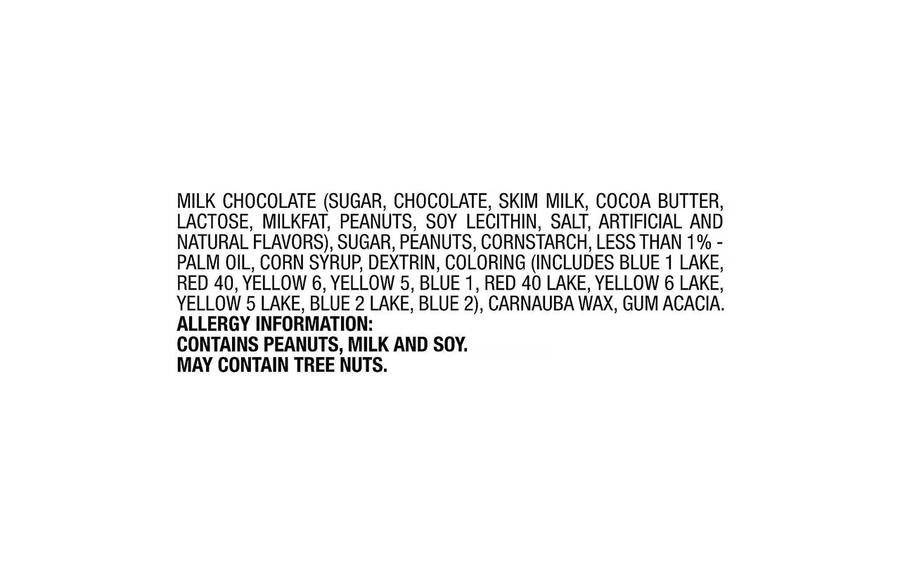 M&M'S Peanut Milk Chocolate Candy Bulk Pack, 1.74 oz., 48 ct Box – Talofa  Inc