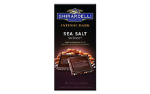 Load image into Gallery viewer, Ghirardelli Chocolate Intense Dark Sea Salt Soiree Chocolate 3.5 oz, 12 Count

