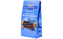 Load image into Gallery viewer, Ghirardelli Chocolate Squares Dark &amp; Sea Salt Caramel 5.32 oz. Bag, 3 Pack
