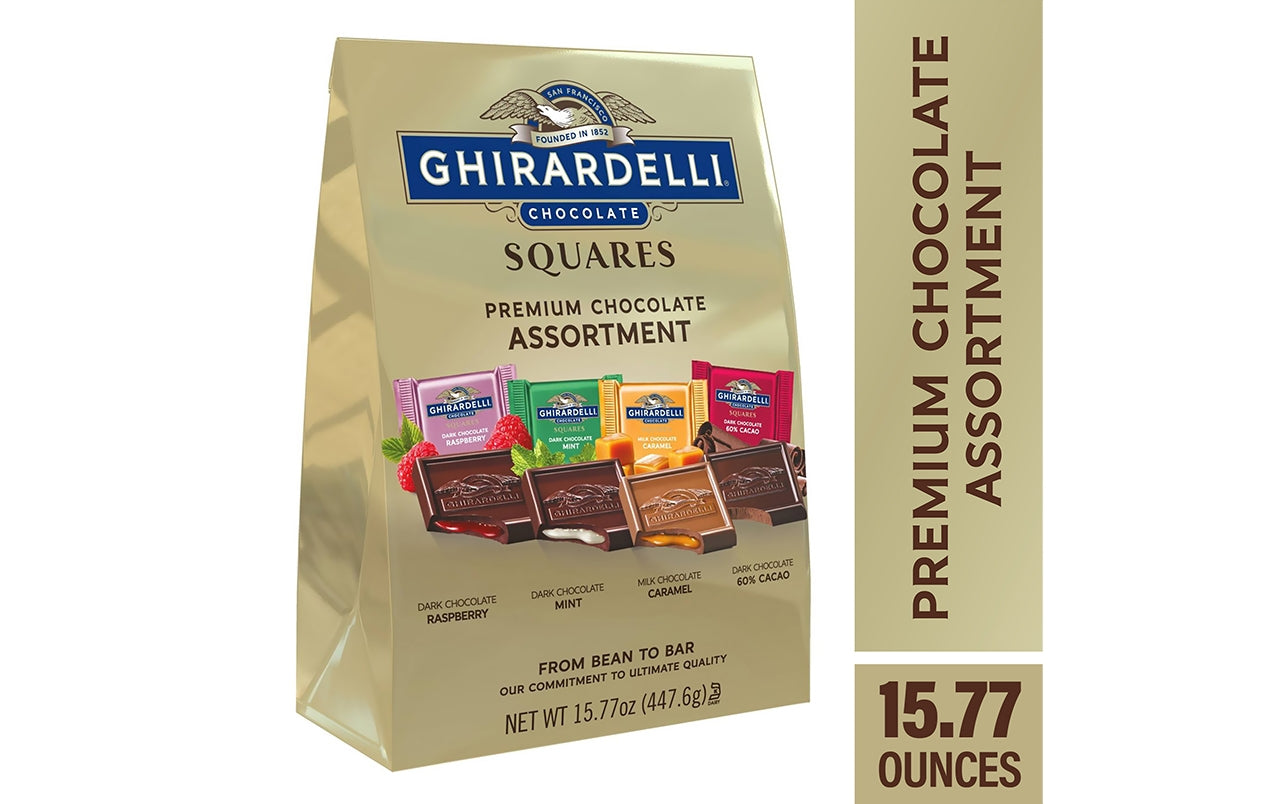 Ghirardelli Premium Assortment Chocolate Squares, 15.77 oz