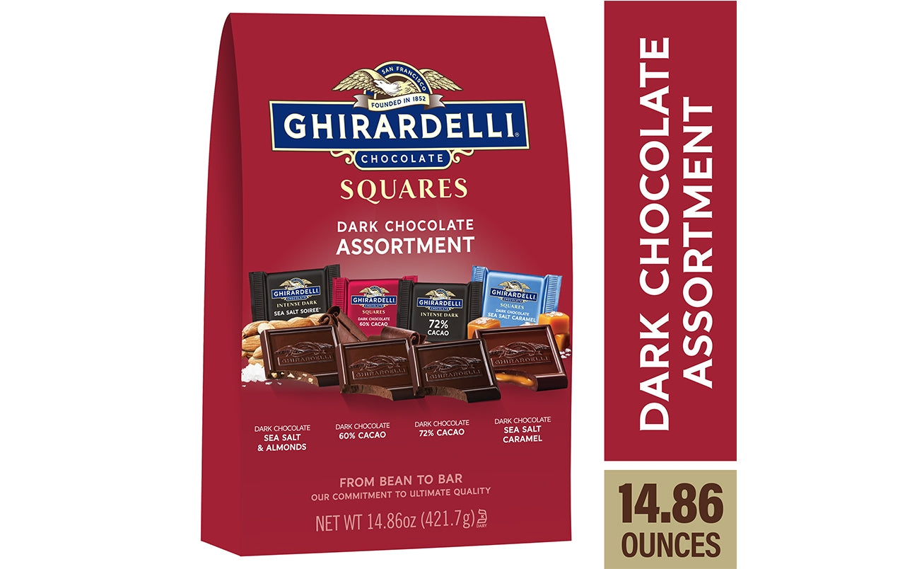 Ghirardelli Squares Premium Dark Chocolate Assortment, 14.86 oz