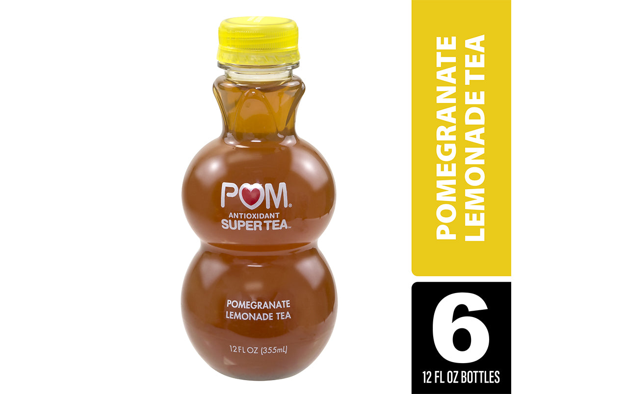 POM Antioxidant Super Tea Pomegranate Lemonade Tea, 12 oz, 6 Count