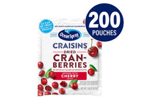 Load image into Gallery viewer, OCEAN SPRAY Craisins Cherry Flavored Dried Cranberries, 1.16 oz, 200 Count
