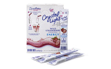Load image into Gallery viewer, CRYSTAL LIGHT On-The-Go Sugar-Free Drink Wild Strawberry Energy, 30 Count, 2 Pack
