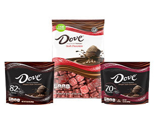 DOVE PROMISES Dark Chocolate Sampler Pack (3 Dark Chocolate Pouches)